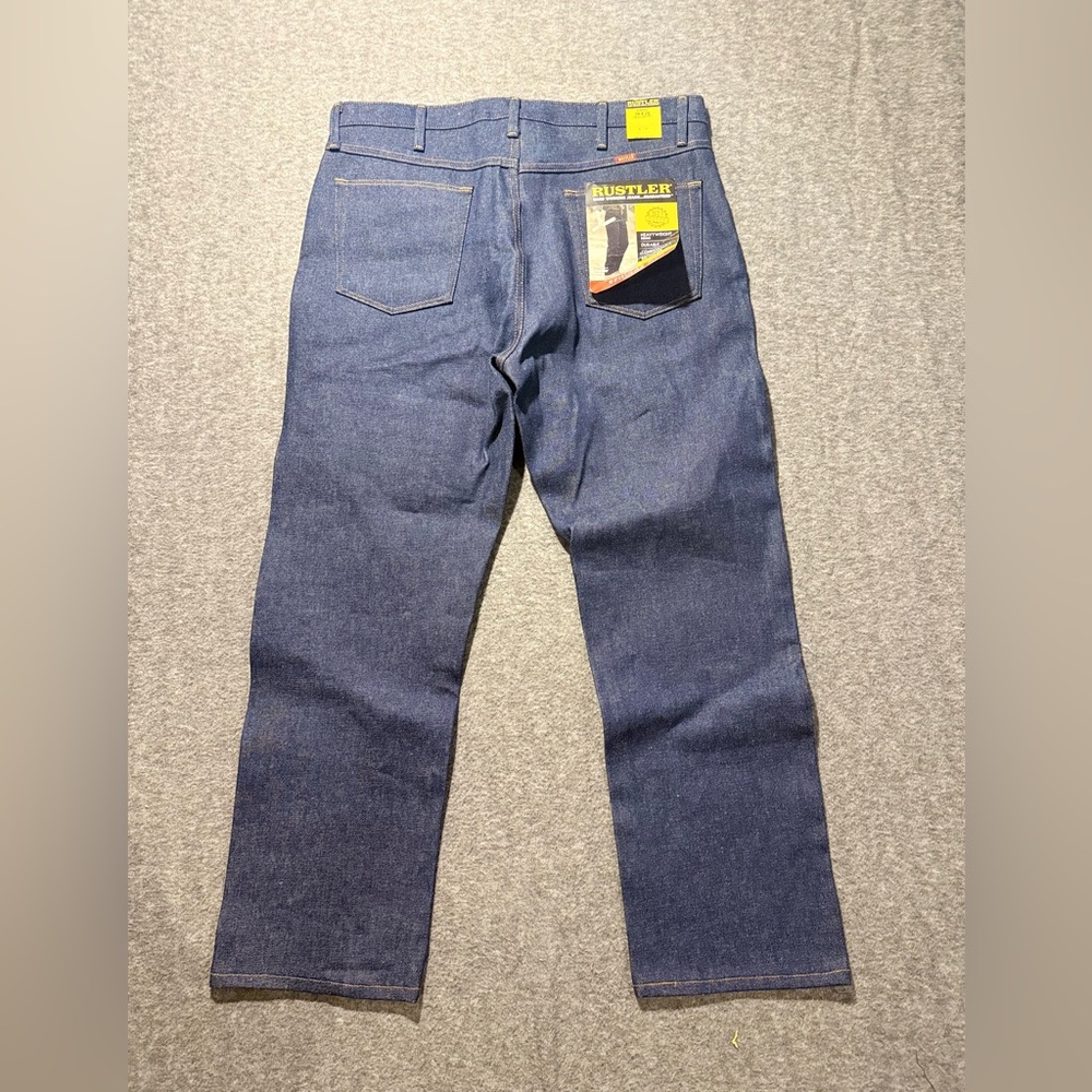 Wrangler Rustler Vtg Jeans Mens tag 38x29 (fit 38x30) Regular Boot Rugged Heavy